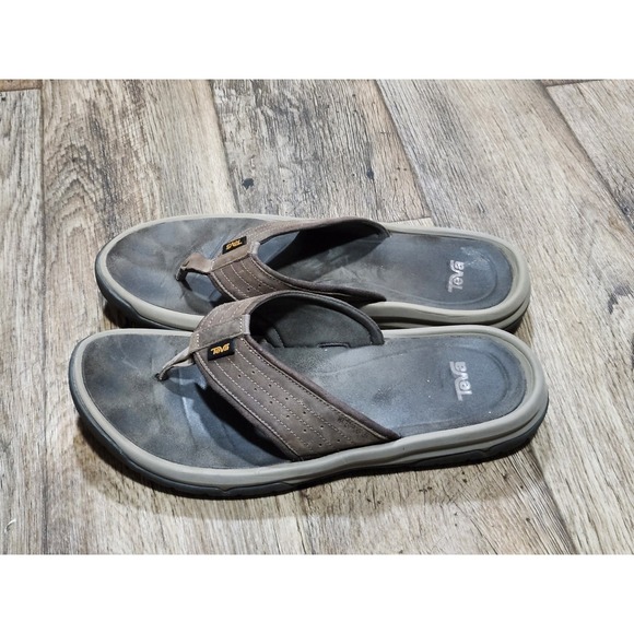 Teva Other - Teva Mens  Flip Flop Sandals Brown Size 14